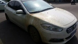 昨天不小心把车开进泥坑，陷阱去了，前轮空转下泥雨……庆幸没叫救援自己开出来了！