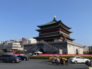 钟楼&鼓楼&回民街&西安城墙&护城河