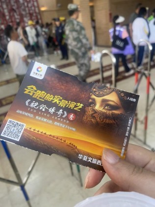 看《驼铃传奇》→骑行西安奥体中心→洒金桥吃小吃