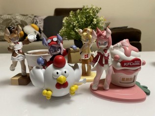 四只可爱的美露莘陪我过生日