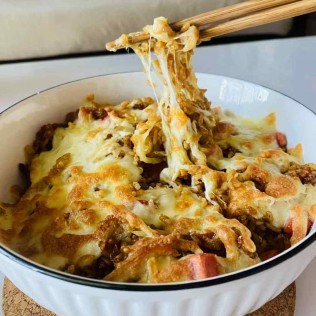 自制芝士焗饭，真不错！